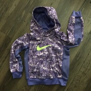 Nike 4T Graffiti Print Purple Therma-Fit Hoodie